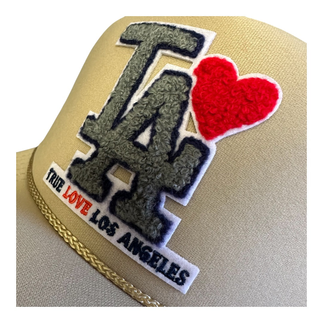 TRUE LOVE LOS ANGELES :: TRUCKER HATS FOR CA FIRE RELIEF :: Khaki