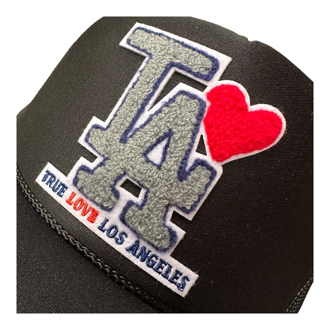 TRUE LOVE LOS ANGELES :: TRUCKER HATS FOR CA FIRE RELIEF :: Black