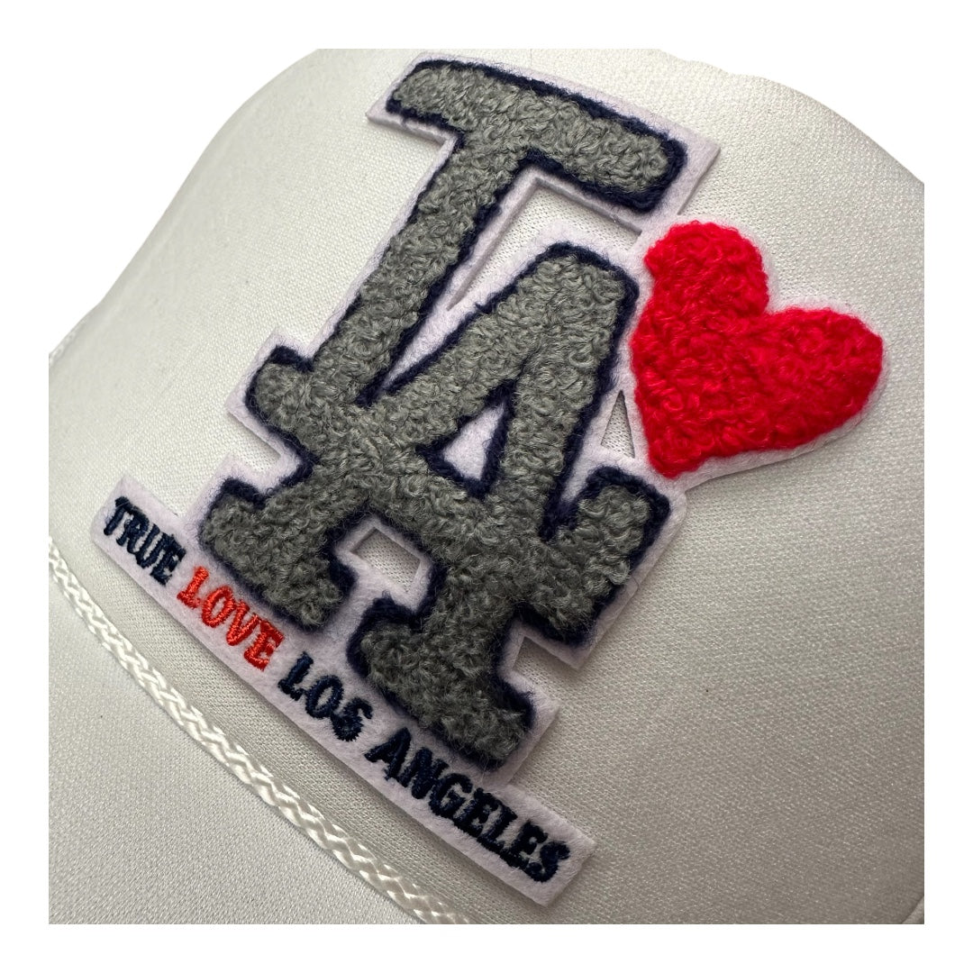 TRUE LOVE LOS ANGELES :: TRUCKER HATS FOR CA FIRE RELIEF :: White