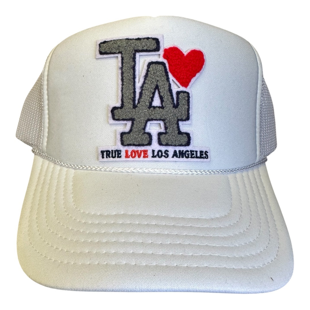 TRUE LOVE LOS ANGELES :: TRUCKER HATS FOR CA FIRE RELIEF :: White