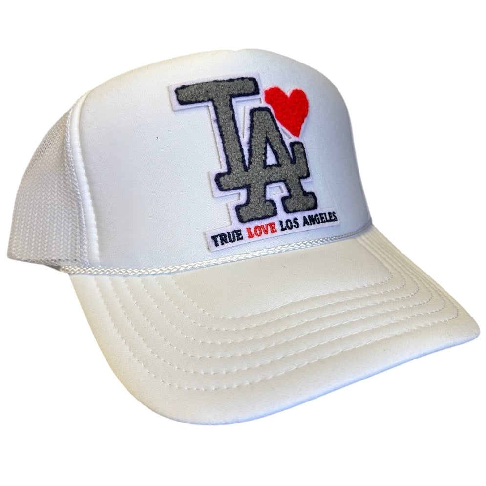 TRUE LOVE LOS ANGELES :: TRUCKER HATS FOR CA FIRE RELIEF :: White