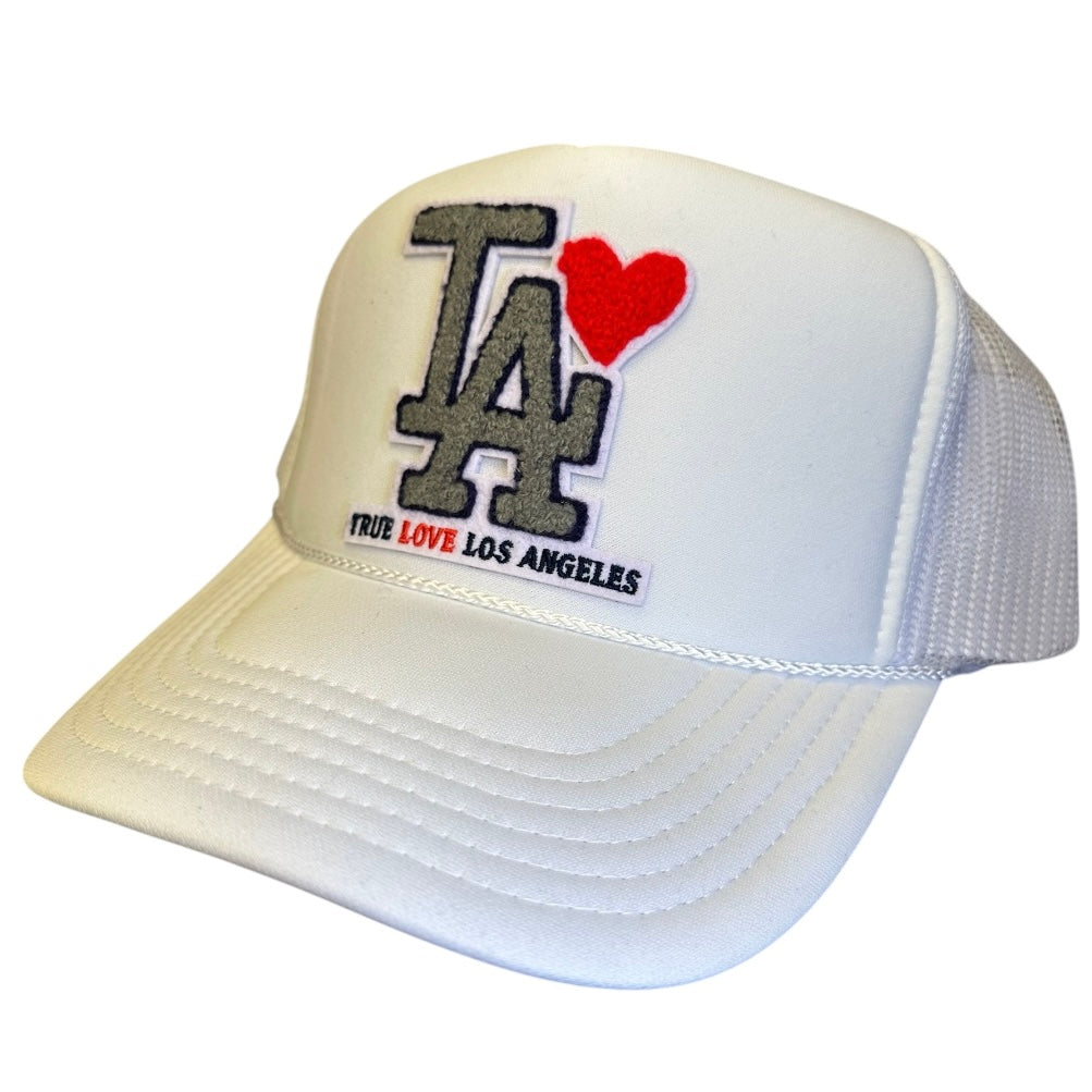 TRUE LOVE LOS ANGELES :: TRUCKER HATS FOR CA FIRE RELIEF :: White