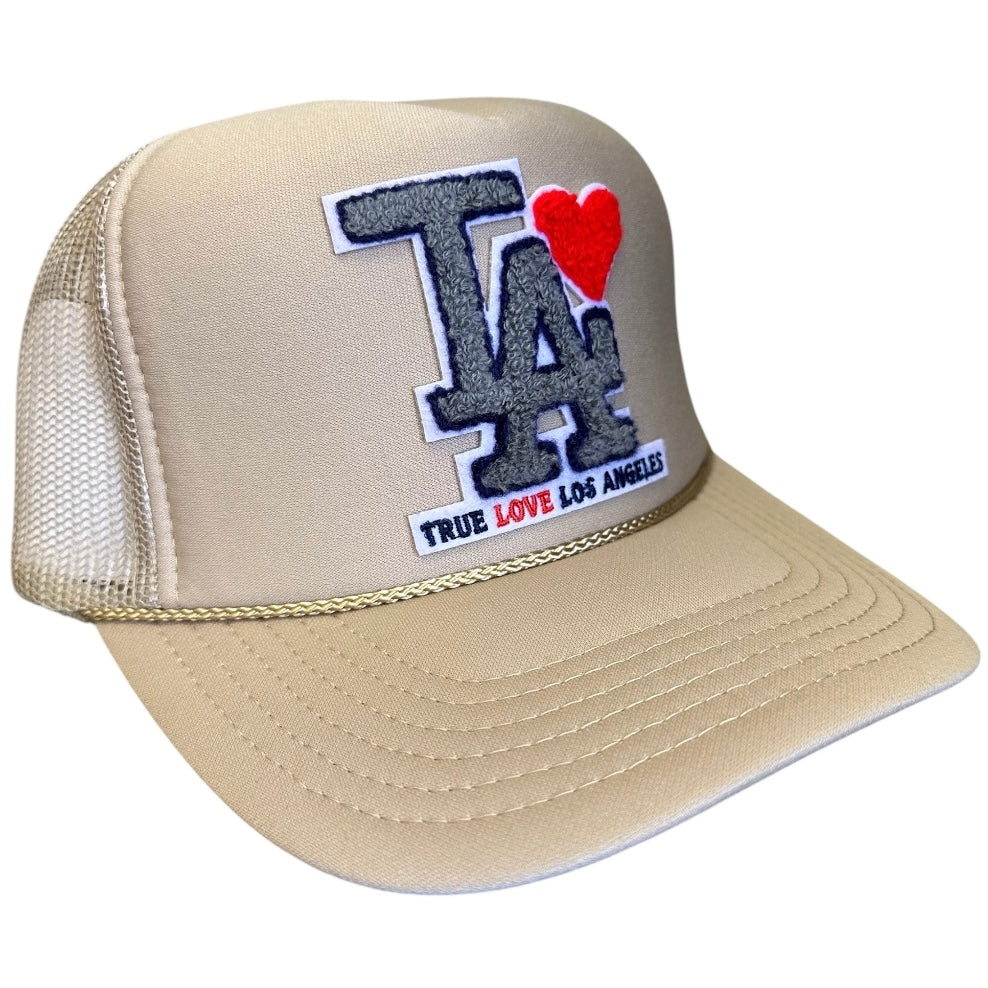 TRUE LOVE LOS ANGELES :: TRUCKER HATS FOR CA FIRE RELIEF :: Khaki
