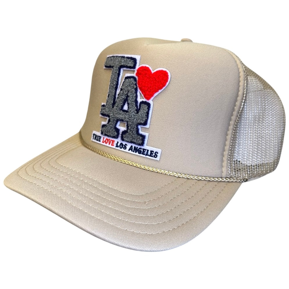 TRUE LOVE LOS ANGELES :: TRUCKER HATS FOR CA FIRE RELIEF :: Khaki