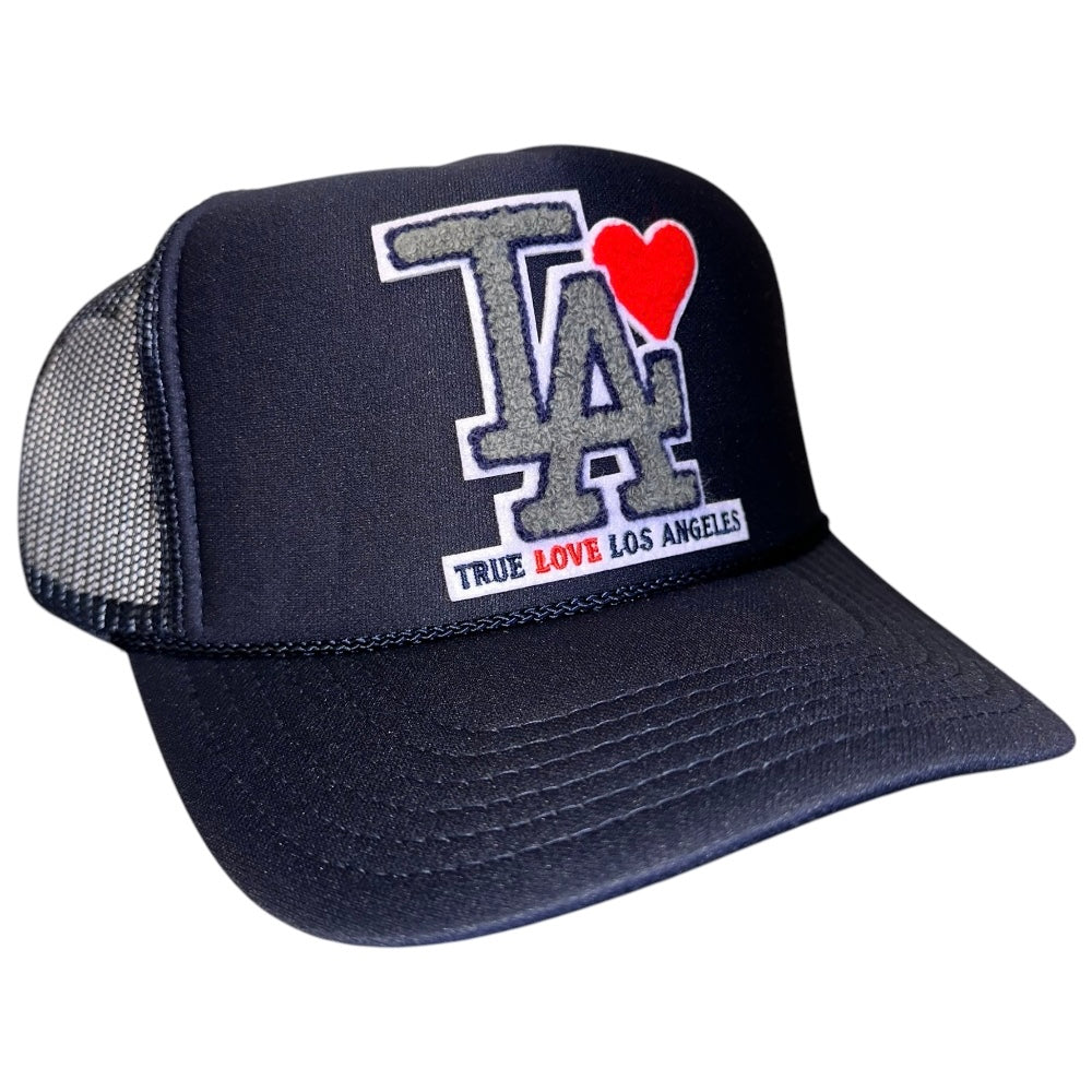 TRUE LOVE LOS ANGELES :: TRUCKER HATS FOR CA FIRE RELIEF :: Navy