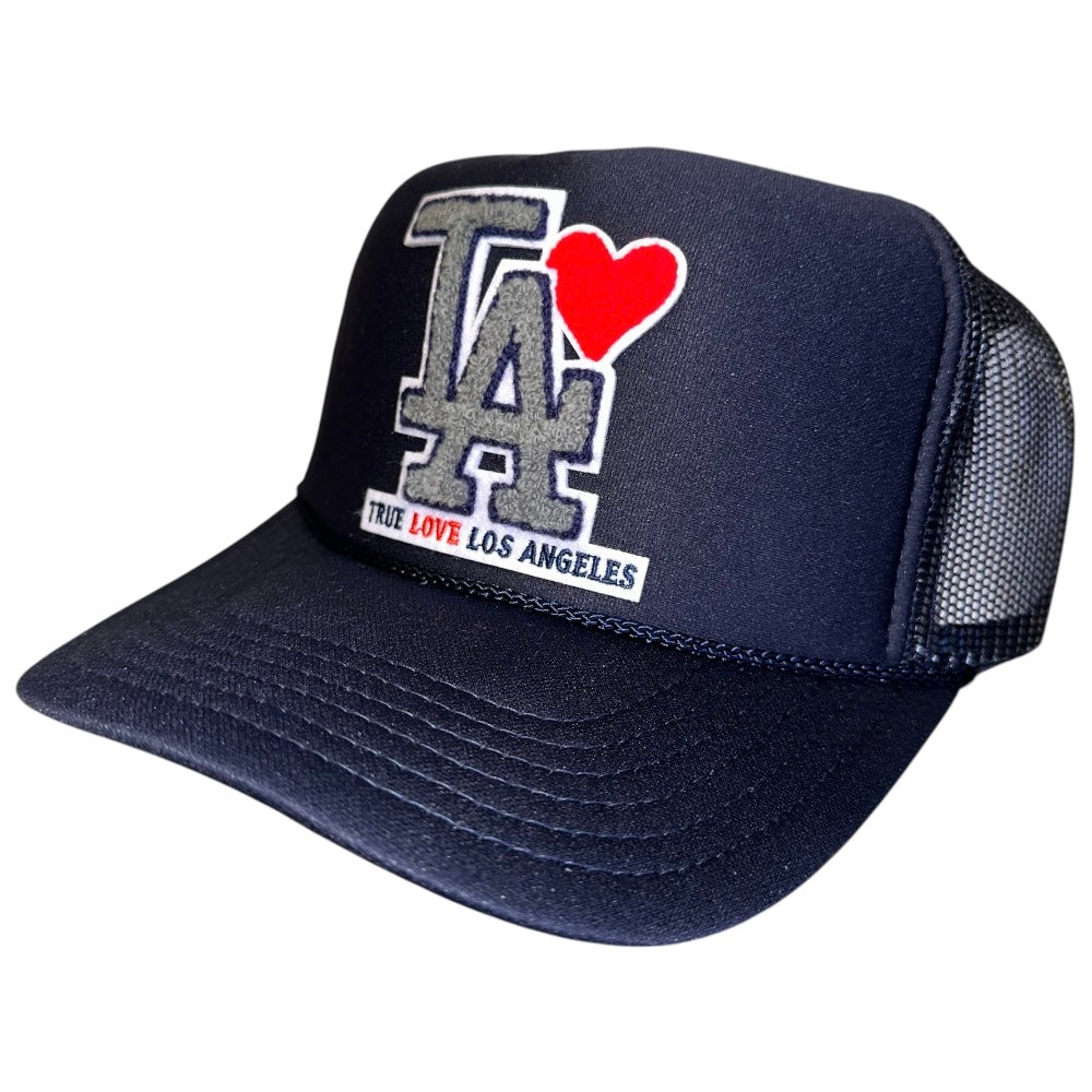 TRUE LOVE LOS ANGELES :: TRUCKER HATS FOR CA FIRE RELIEF :: Navy