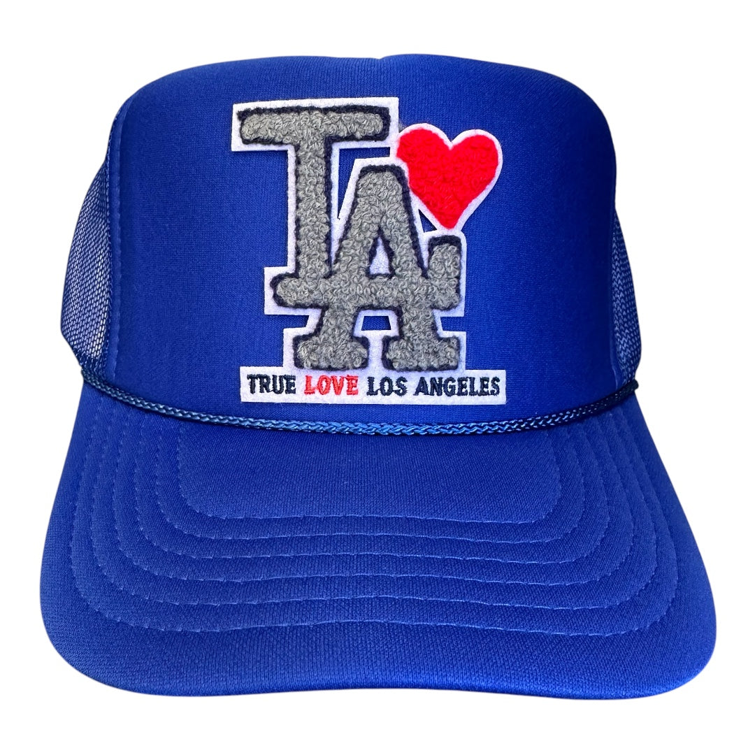 TRUE LOVE LOS ANGELES :: TRUCKER HATS FOR CA FIRE RELIEF :: Royal Blue
