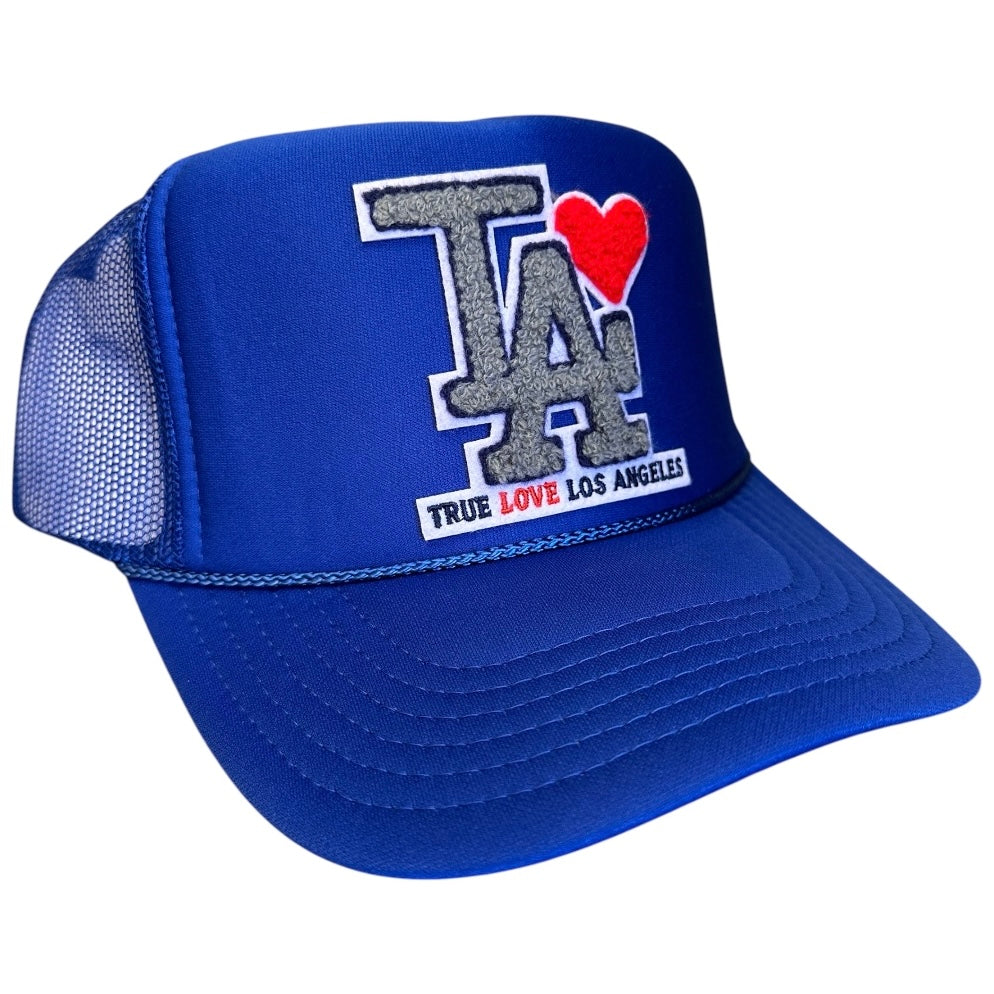 TRUE LOVE LOS ANGELES :: TRUCKER HATS FOR CA FIRE RELIEF :: Royal Blue