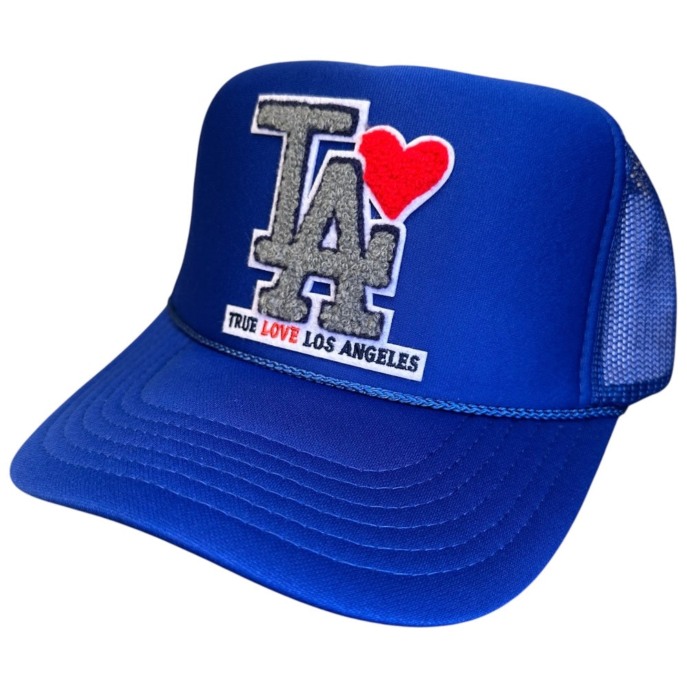TRUE LOVE LOS ANGELES :: TRUCKER HATS FOR CA FIRE RELIEF :: Royal Blue