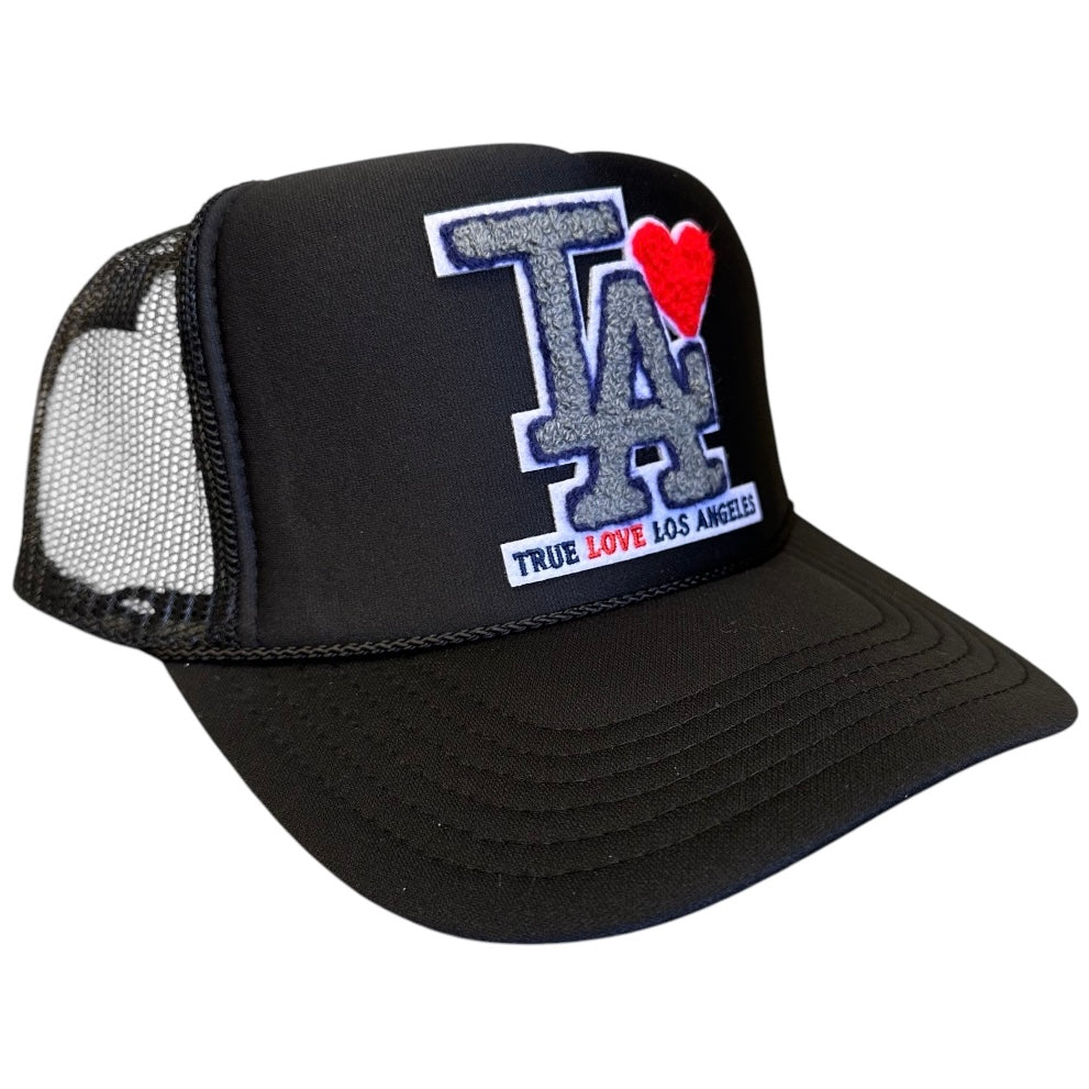 TRUE LOVE LOS ANGELES :: TRUCKER HATS FOR CA FIRE RELIEF :: Black