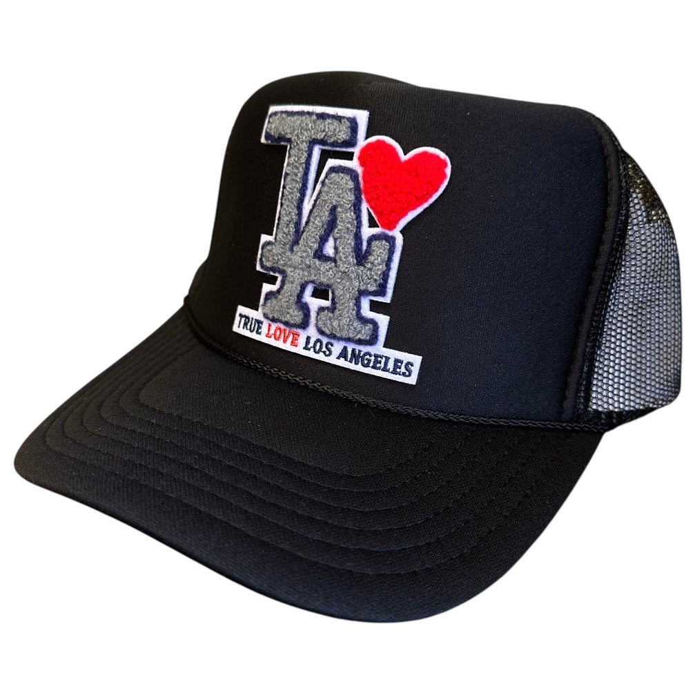 TRUE LOVE LOS ANGELES :: TRUCKER HATS FOR CA FIRE RELIEF :: Black