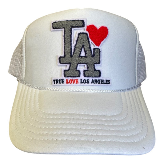 TRUE LOVE LOS ANGELES :: TRUCKER HATS FOR CA FIRE RELIEF :: White