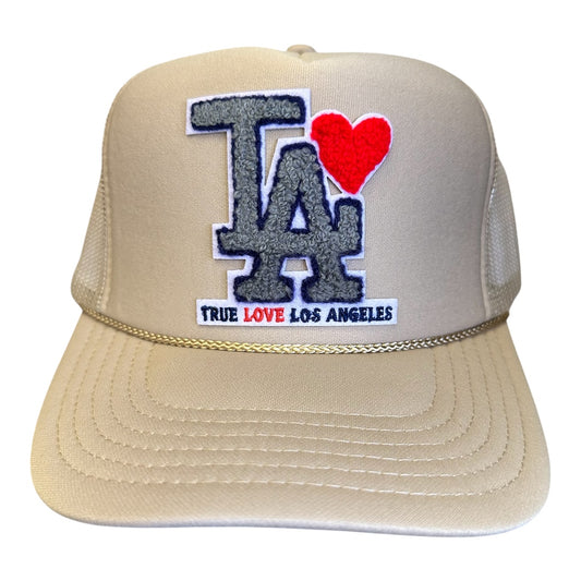 TRUE LOVE LOS ANGELES :: TRUCKER HATS FOR CA FIRE RELIEF :: Khaki