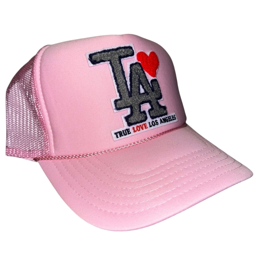TRUE LOVE LOS ANGELES :: TRUCKER HATS FOR CA FIRE RELIEF :: Pink