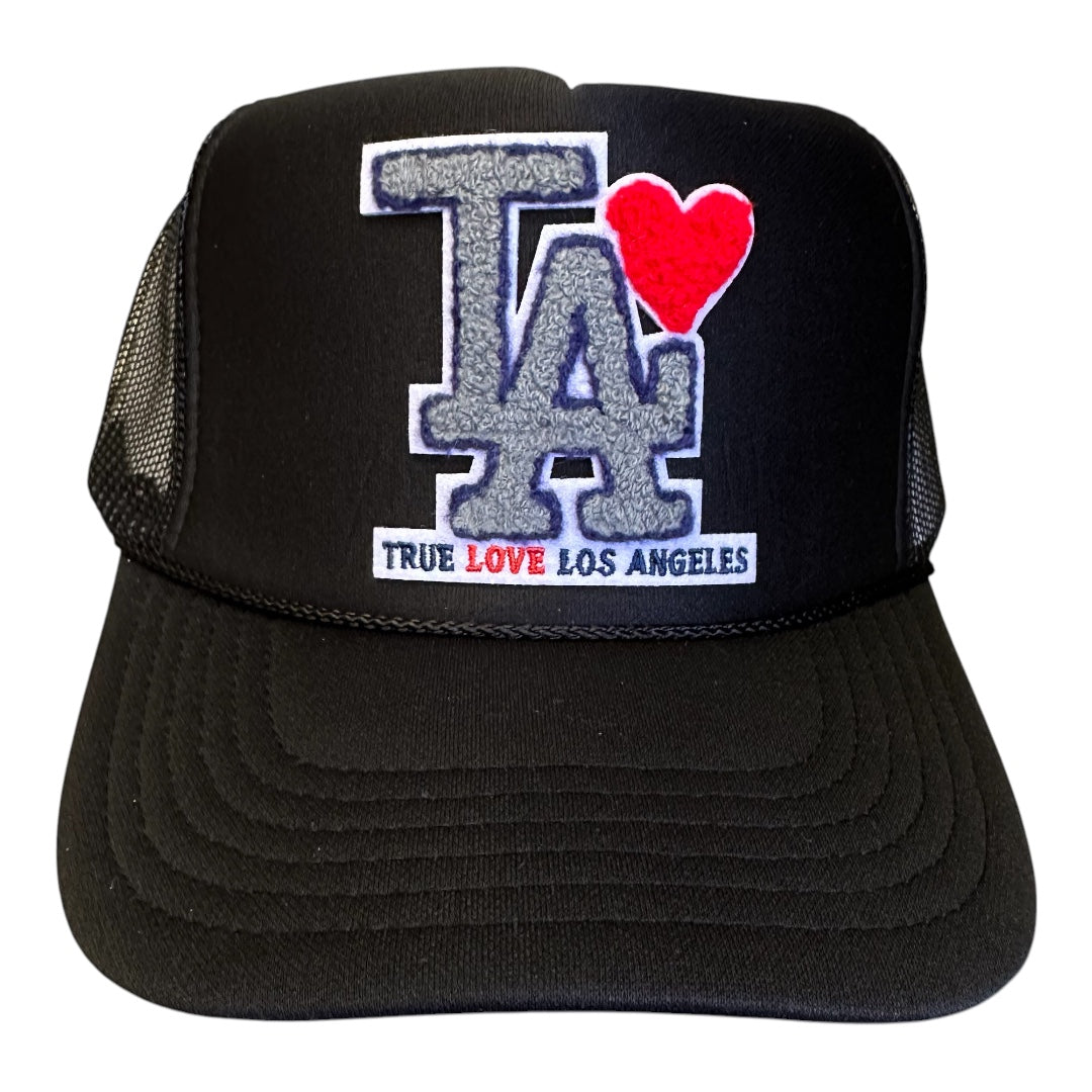 TRUE LOVE LOS ANGELES :: TRUCKER HATS FOR CA FIRE RELIEF :: Black