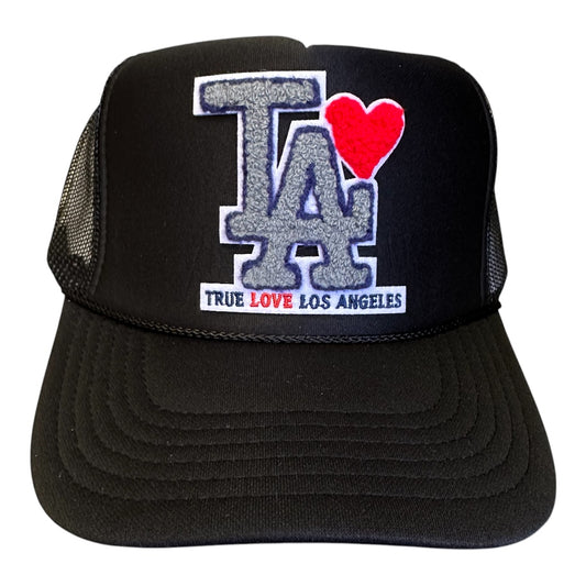 TRUE LOVE LOS ANGELES :: TRUCKER HATS FOR CA FIRE RELIEF :: Black